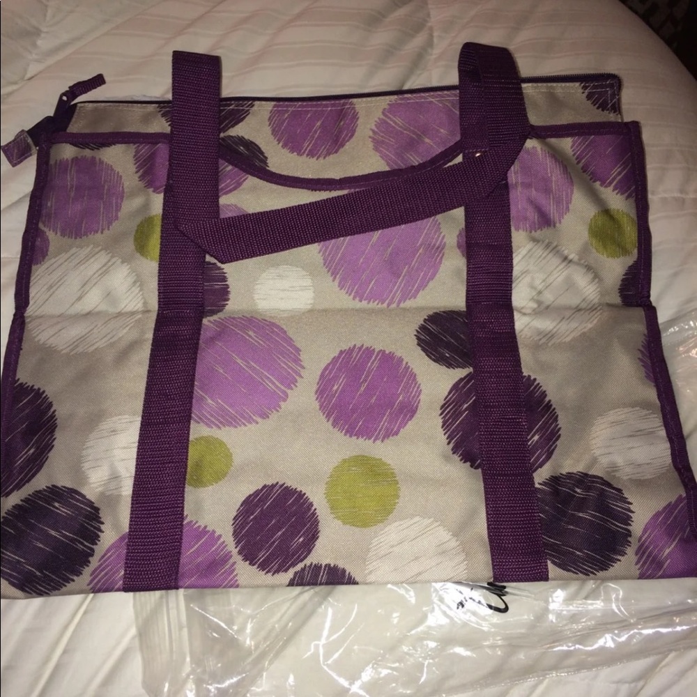 Thirty-One All Day Organizing Tote in Sketchy Dot